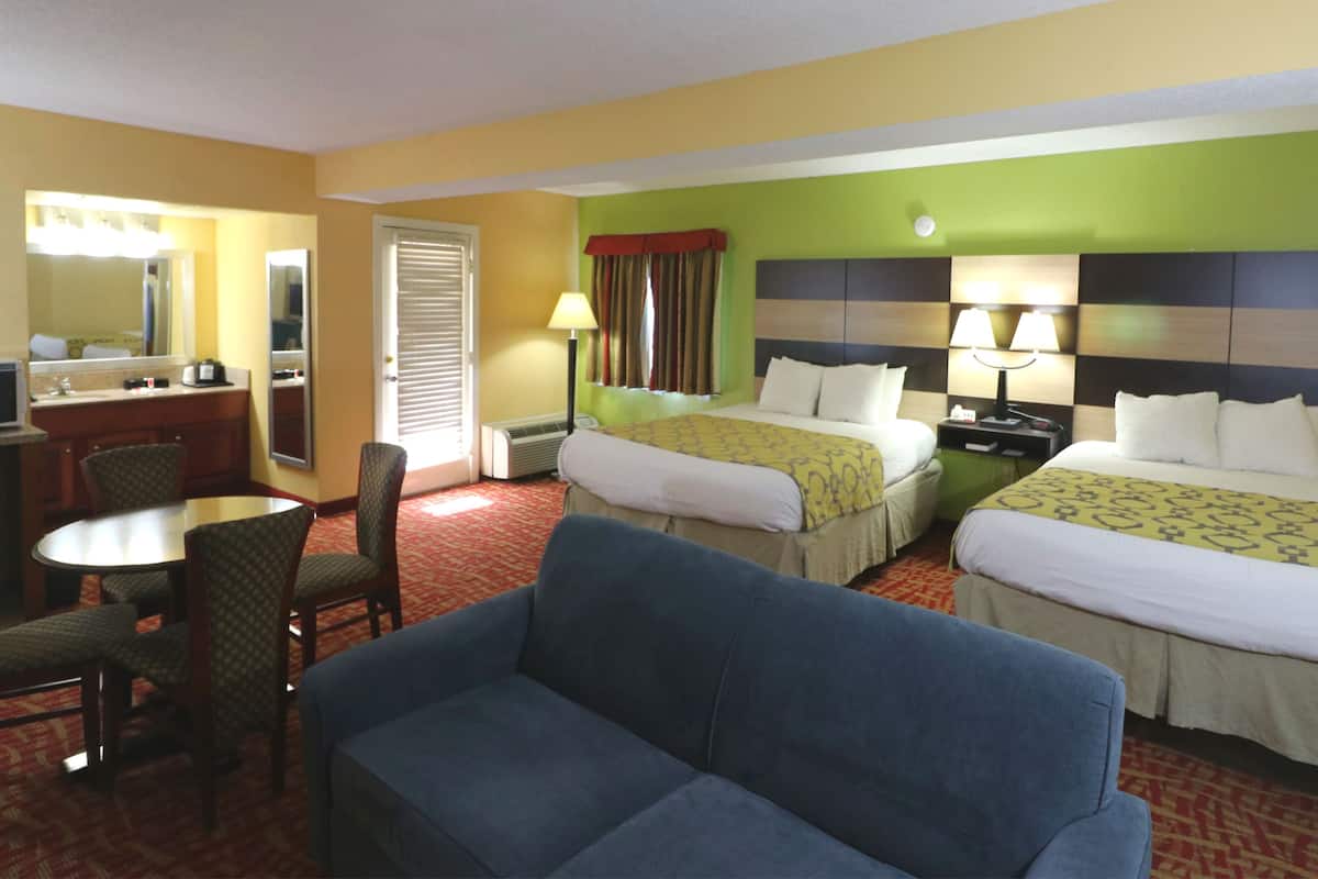 Upgraded, Suite, 2 Queen Beds, Non Smoking | Iron/ironing board, cribs/infant beds, free WiFi, bed sheets