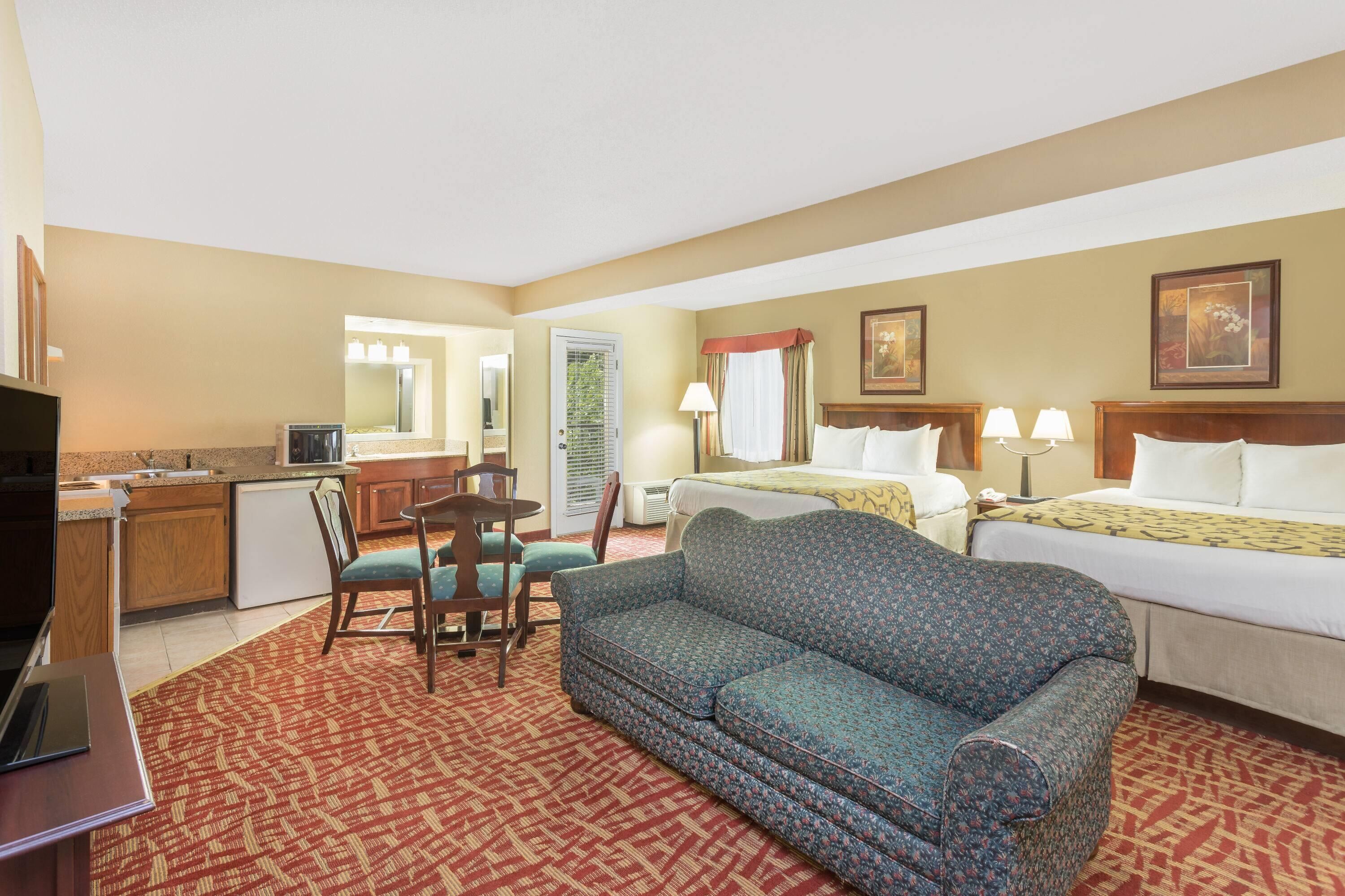 Upgraded, Suite, 2 Queen Beds, Non Smoking | Iron/ironing board, cots/infant beds, free WiFi, bed sheets