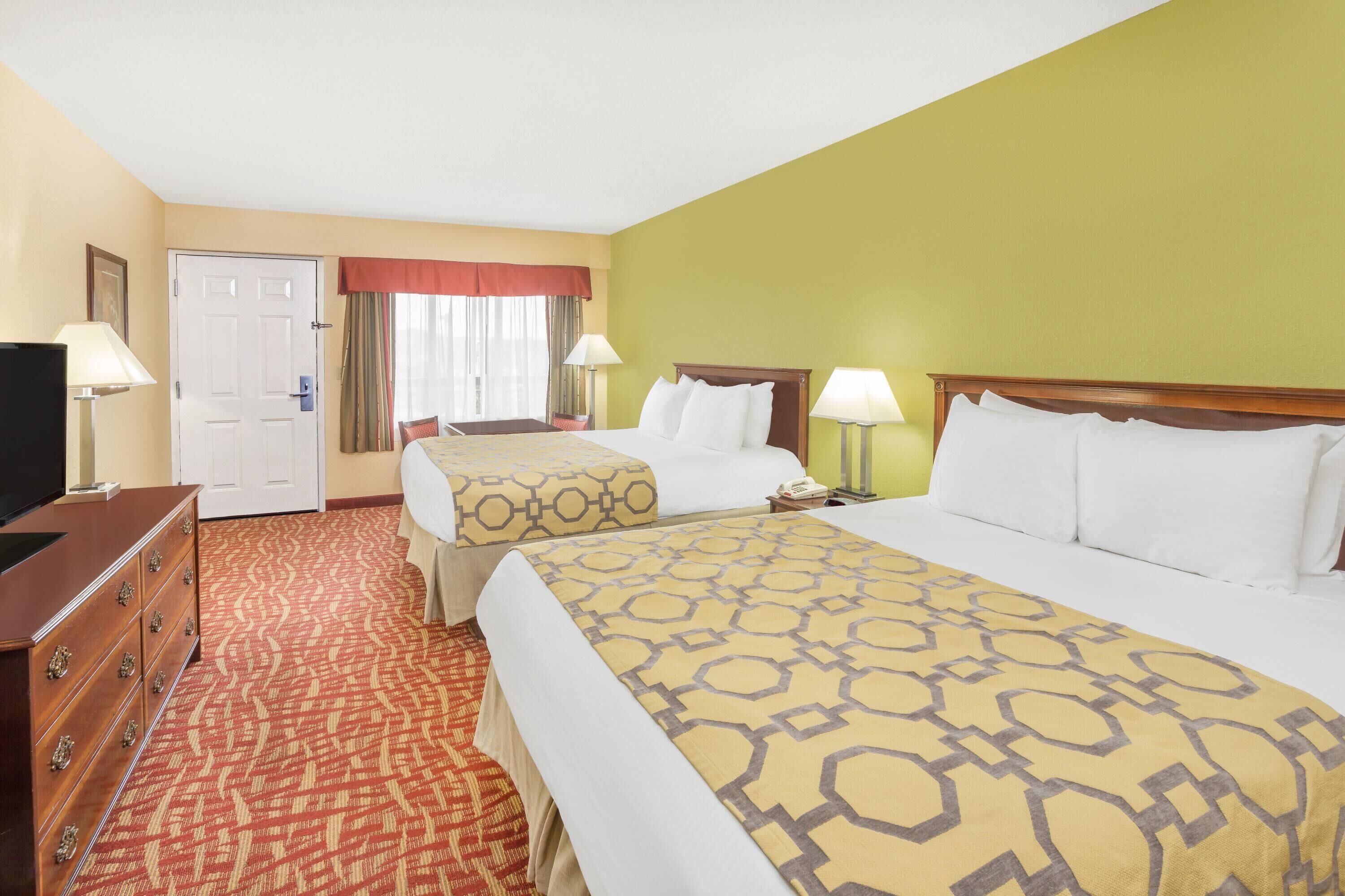 Room, 2 Queen Beds, Non Smoking | Iron/ironing board, cots/infant beds, free WiFi, bed sheets