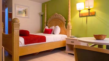 Premium bedding, memory-foam beds, in-room safe, blackout curtains