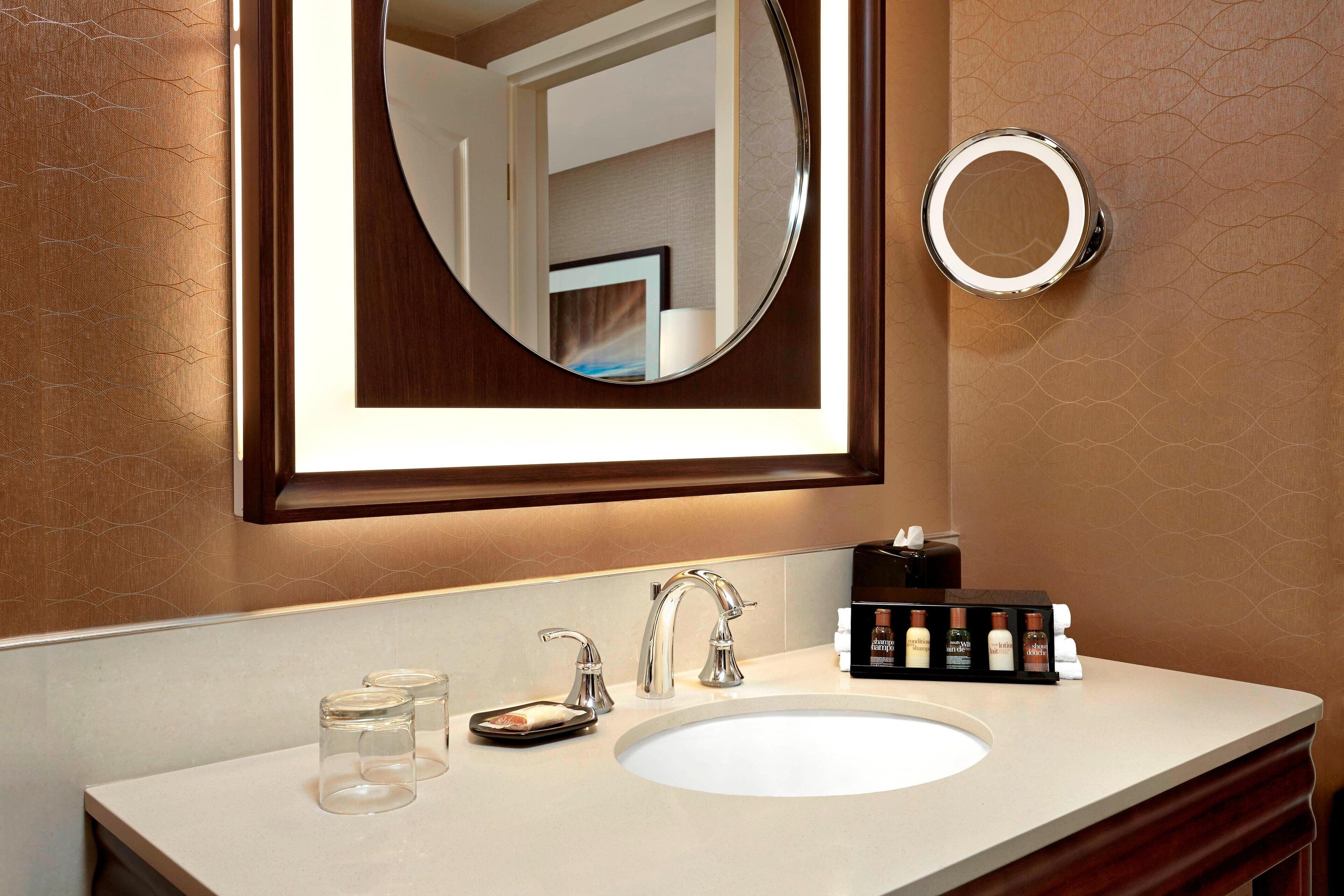 eco-friendly toiletries, hair dryer, bathrobes, towels