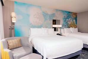 Room, 2 Queen Beds | Hypo-allergenic bedding, desk, laptop workspace, blackout drapes
