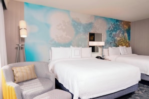 Room, 2 Queen Beds | Hypo-allergenic bedding, desk, laptop workspace, blackout drapes