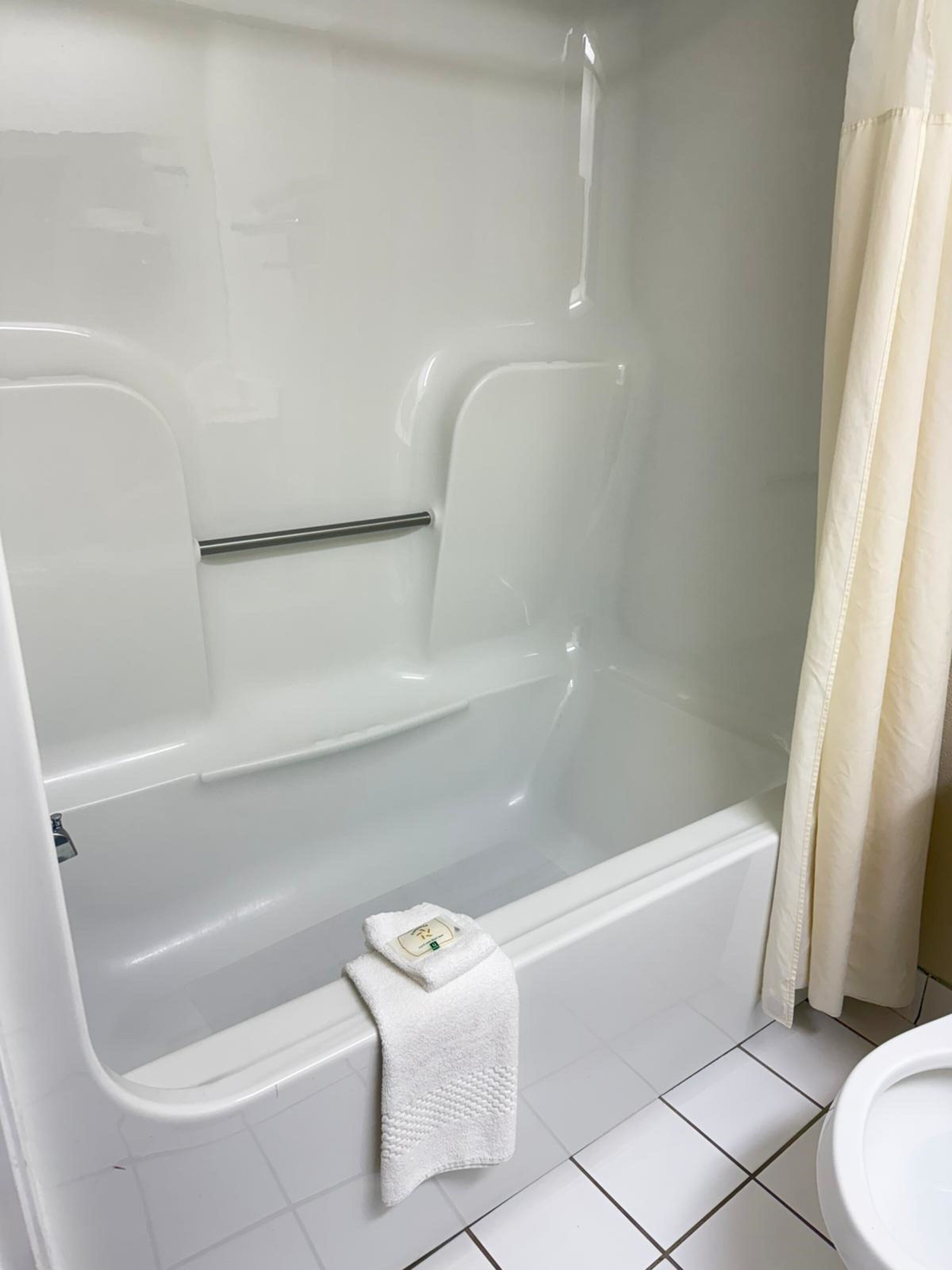 Free toiletries, hair dryer, towels