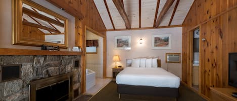 Junior-Suite, 1 Queen-Bett, Nichtraucher (Jetted Tub / Fireplace) | Wohnbereich