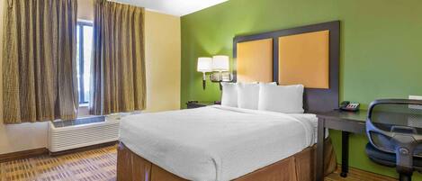 Desk, iron/ironing board, free WiFi, bed sheets