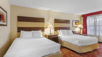 In-room safe, laptop workspace, blackout curtains, iron/ironing board