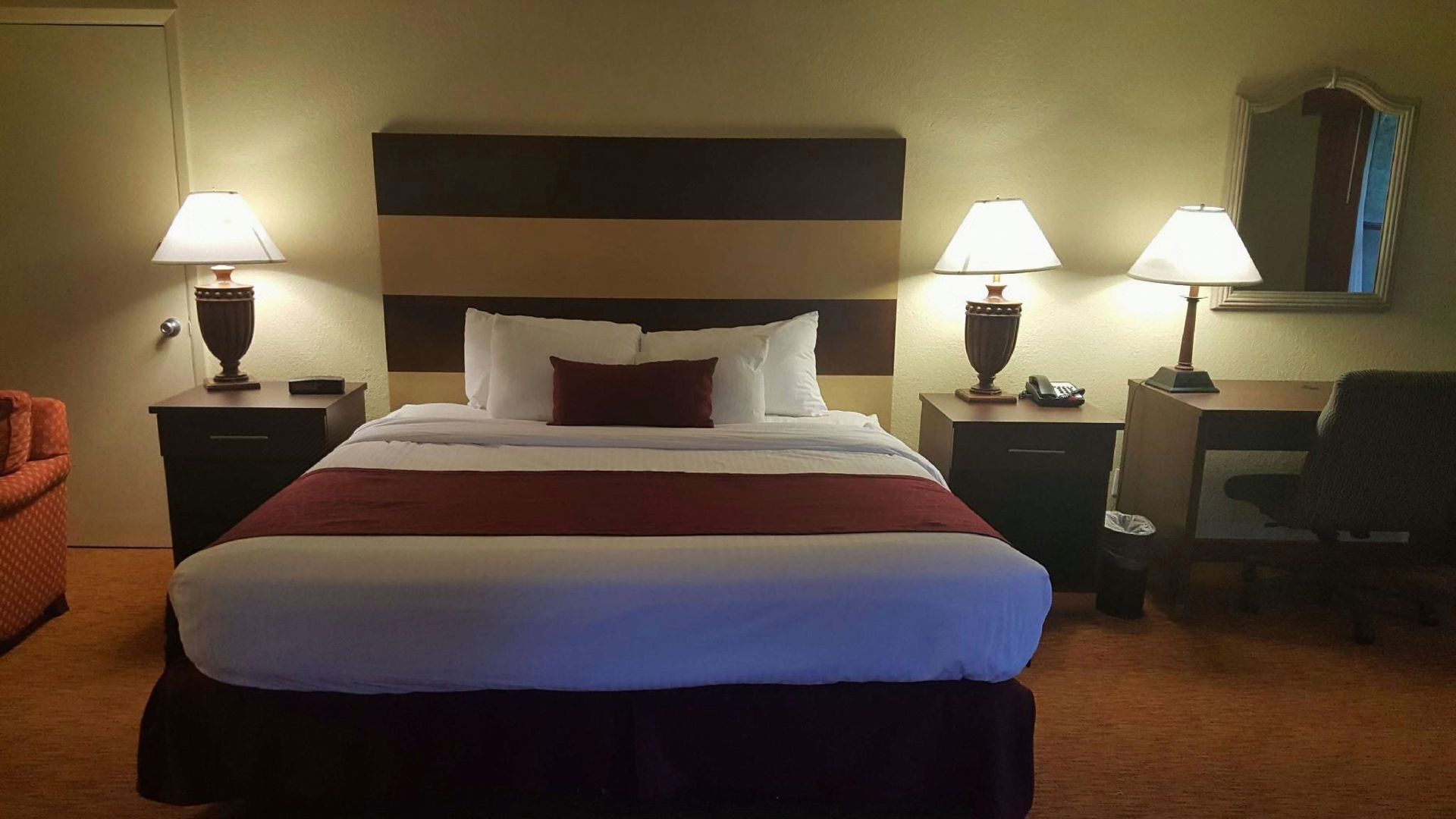 In-room safe, laptop workspace, blackout curtains, iron/ironing board