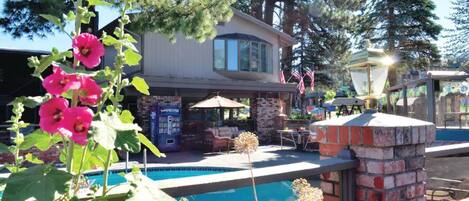 2 piscines a l'aire lliure i gandules