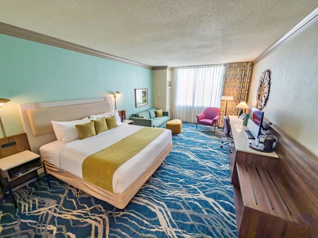 Premium bedding, pillow-top beds, in-room safe, desk