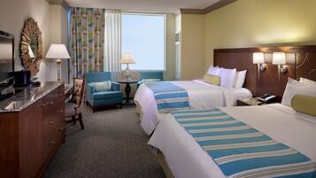 Premium bedding, pillowtop beds, in-room safe, desk