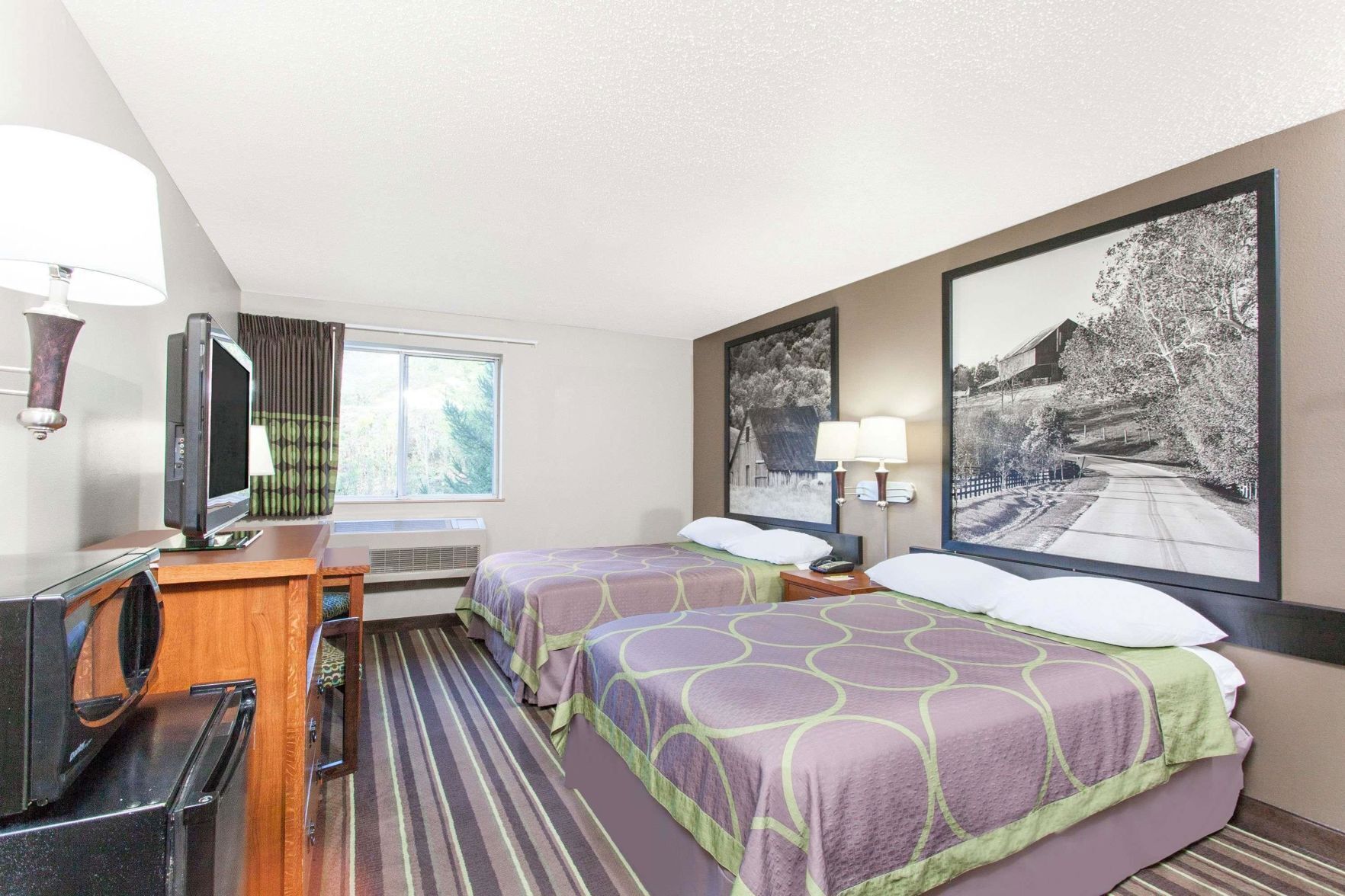 In-room safe, desk, blackout drapes, free cribs/infant beds