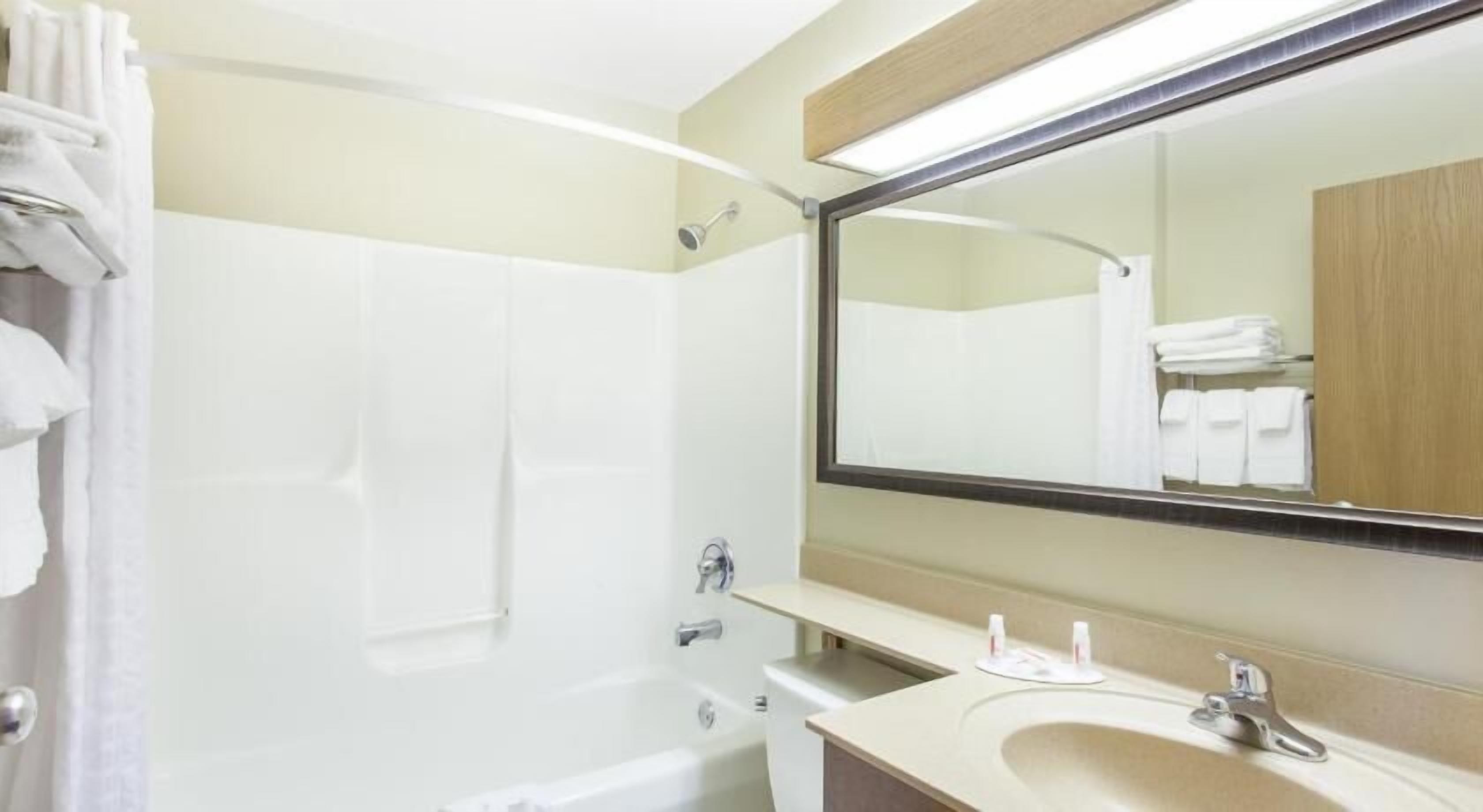 Bathroom | Combined shower/tub, free toiletries, hair dryer, towels