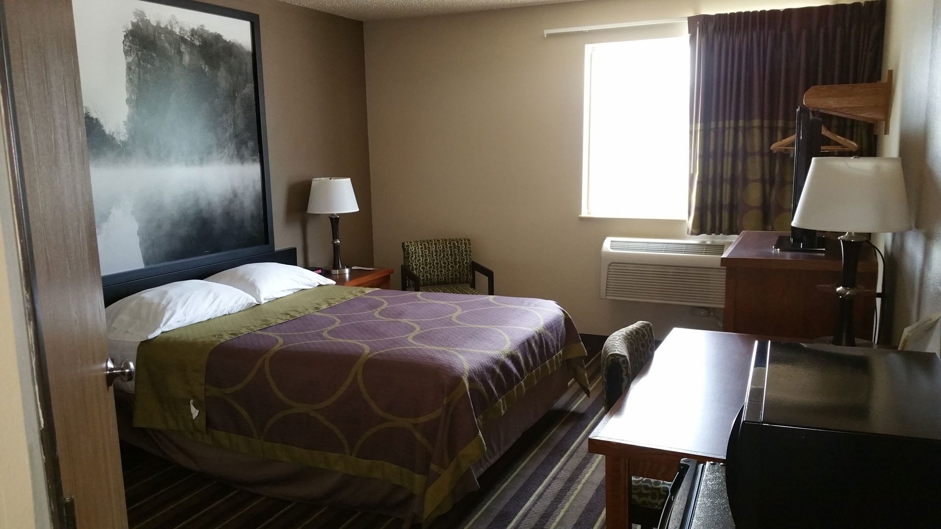 In-room safe, desk, blackout drapes, free cribs/infant beds