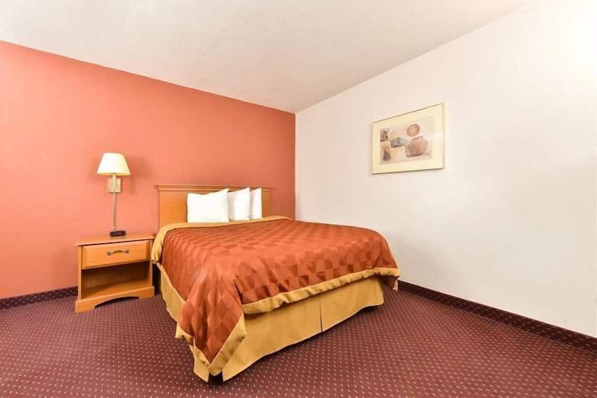 Habitación estándar, 1 cama Queen size, para no fumadores | Escritorio, wifi gratis, ropa de cama y despertador