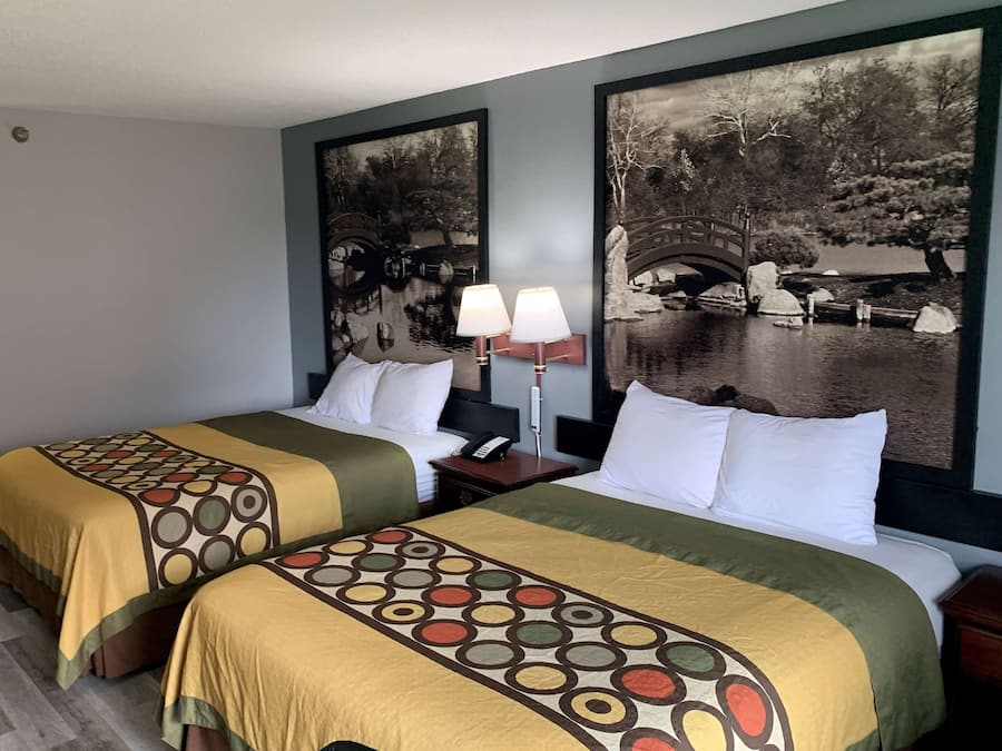 Room, 2 Queen Beds, Non Smoking | Soundproofing, WiFi, bed sheets, alarm clocks