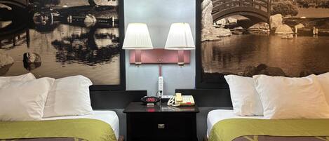 Room, 2 Queen Beds, Non Smoking | Soundproofing, WiFi, bed sheets, alarm clocks