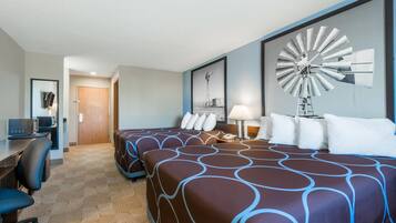High-speed internet, alarm clocks, bed sheets