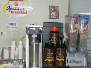 Free daily on-the-go breakfast 