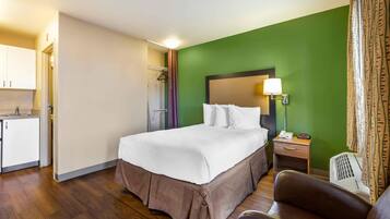 Desk, blackout curtains, iron/ironing board, free WiFi