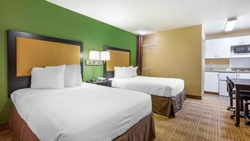 Studio, 2 parisänkyä, tupakointi kielletty | Työpöytä, pimennysverhot, silitysrauta/-lauta, ilmainen Wi-Fi