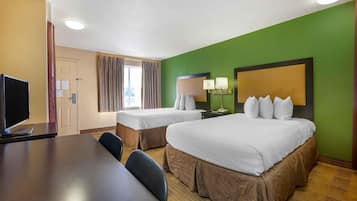 Desk, blackout curtains, iron/ironing board, free WiFi