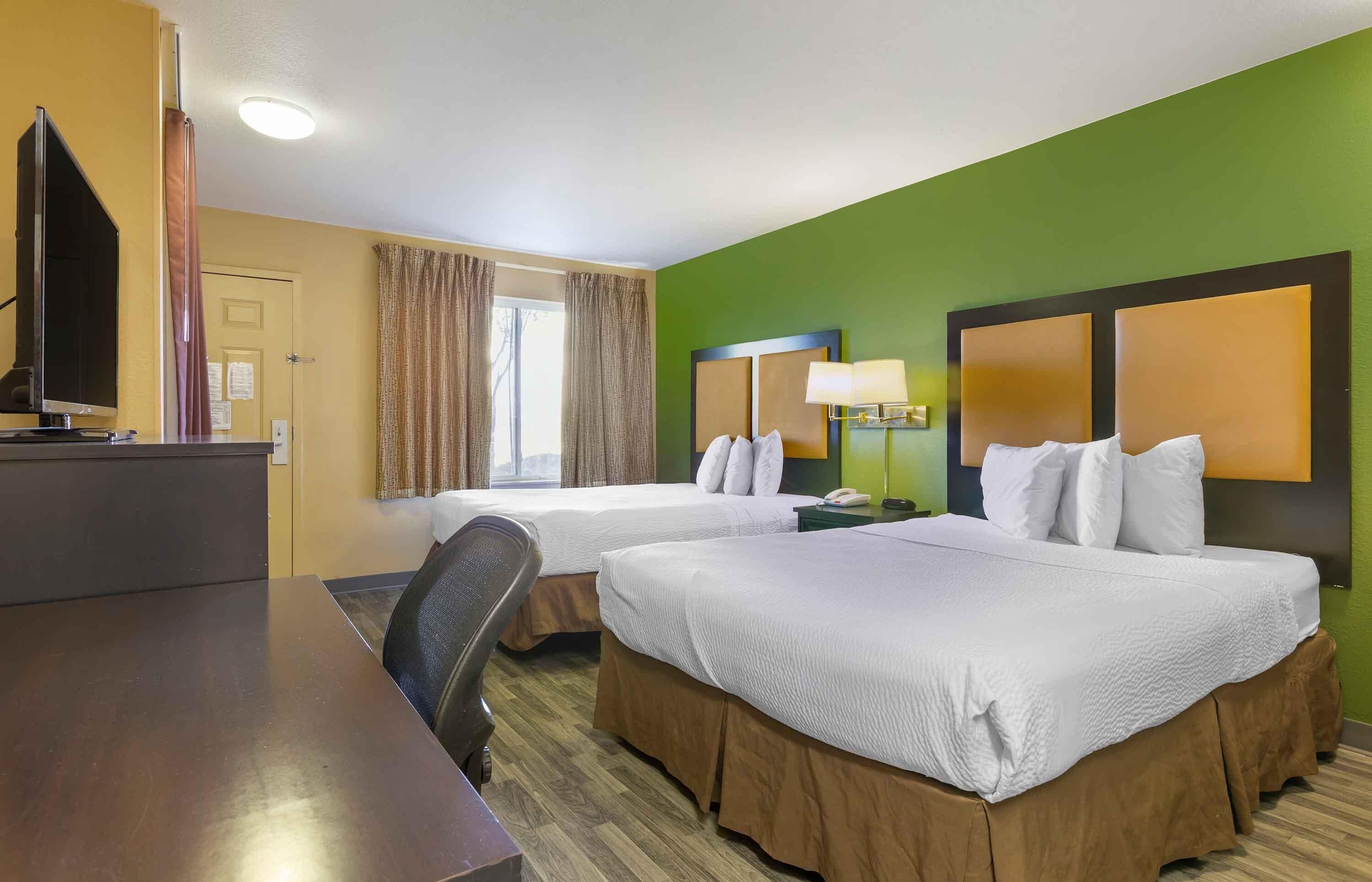 Studio, 2 Queen Beds, Non Smoking | Desk, blackout drapes, iron/ironing board, free WiFi