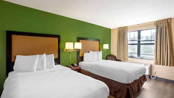 Desk, blackout curtains, iron/ironing board, free WiFi