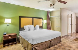 Desk, free WiFi, bed sheets