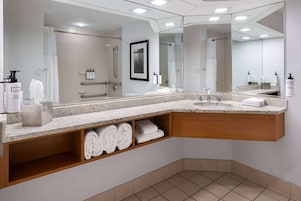Room, 1 King Bed, Accessible, Bathtub | Accessible bathroom