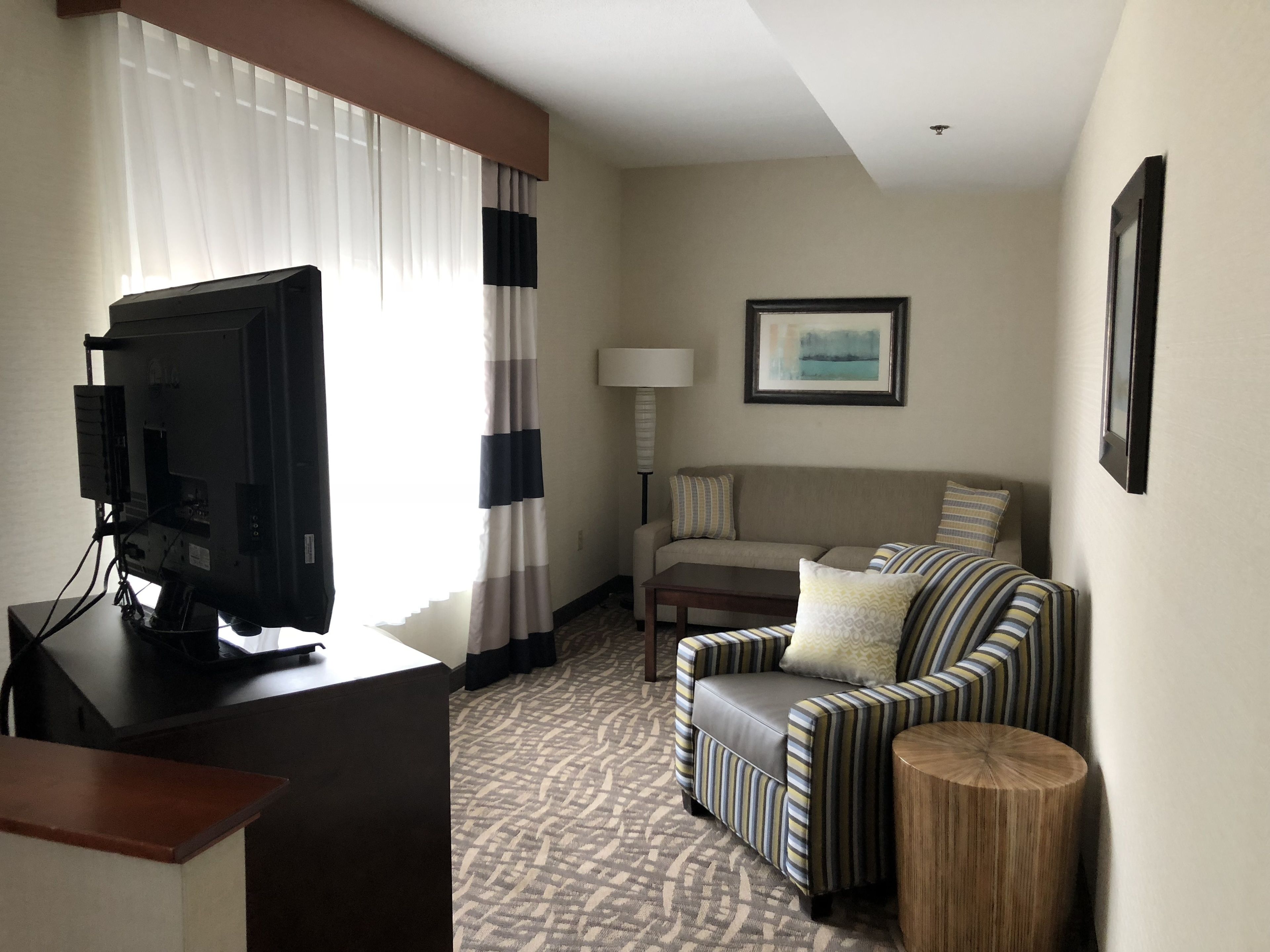 premium bedding, down duvets, desk, laptop workspace