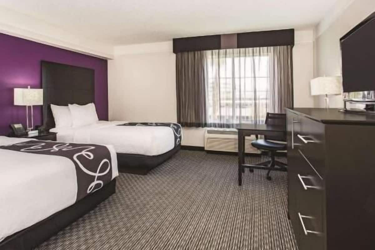 Desk, blackout curtains, iron/ironing board, free cots/infant beds