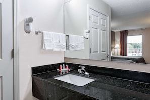 Hair dryer, towels