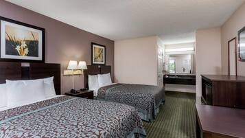 Room, 2 Double Beds, Smoking | Iron/ironing board, free cribs/infant beds, rollaway beds, free WiFi