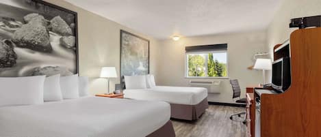 In-room safe, desk, iron/ironing board, free cribs/infant beds