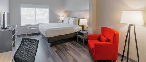 In-room safe, desk, iron/ironing board, free cribs/infant beds