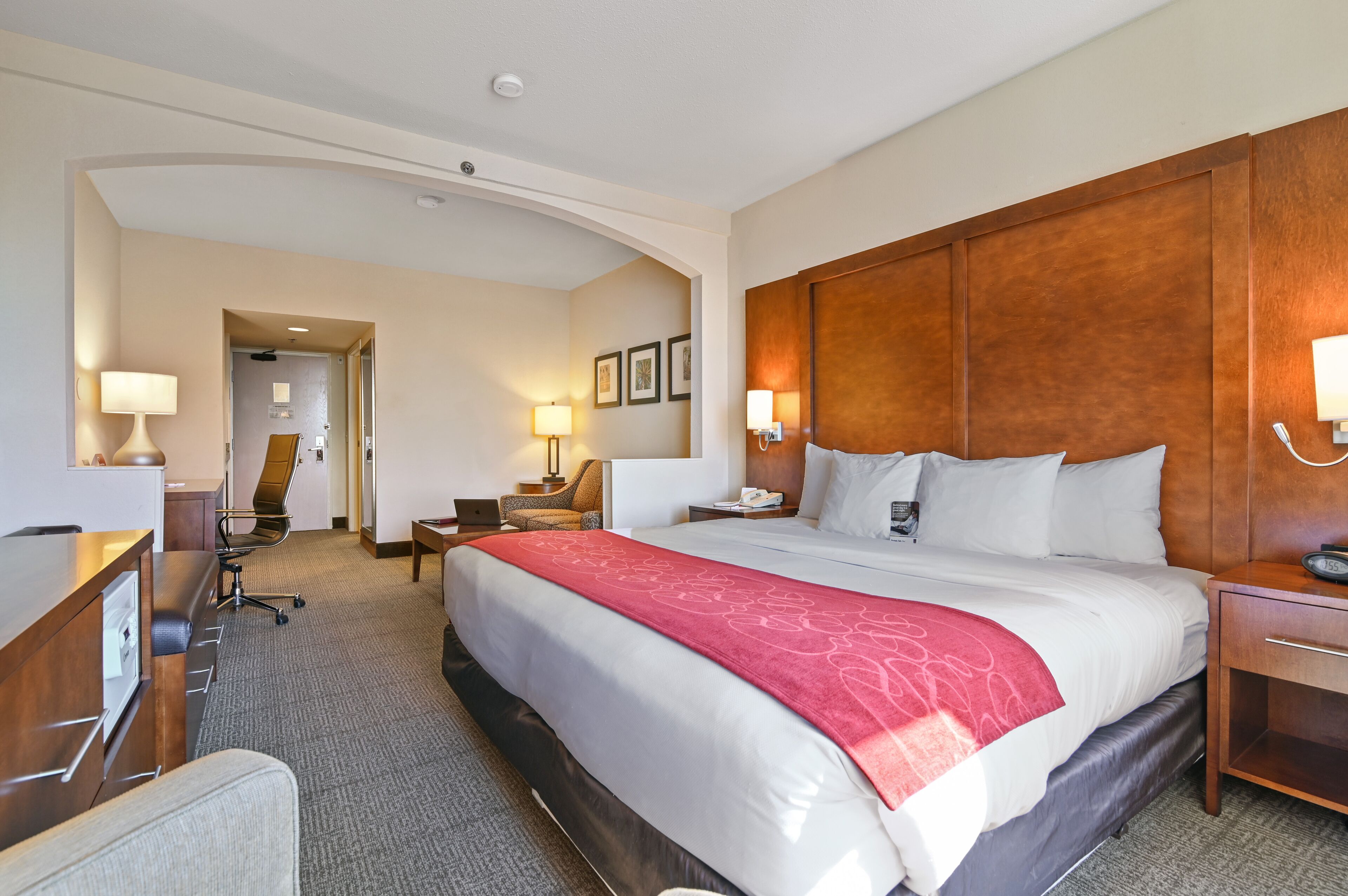 laptop workspace, blackout curtains, iron/ironing board, free wifi