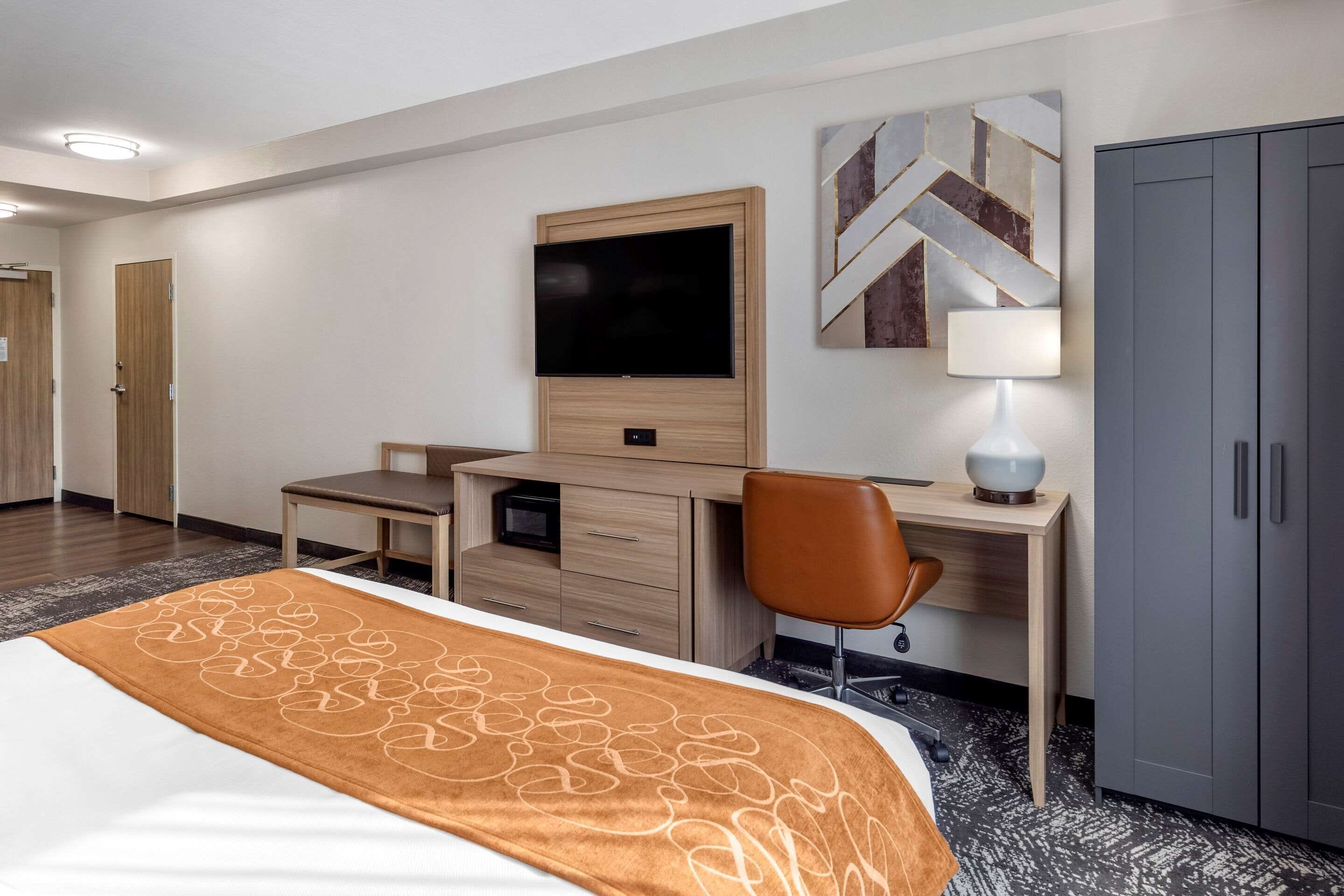 suite, 1 king bed with sofa bed, non smoking | desk, blackout curtains, iron/ironing board, free wifi