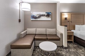 Suite, 1 très grand lit et 1 canapé-lit, non-fumeurs | Bureau, rideaux occultants, fer et planche à repasser, Wi-Fi gratuit