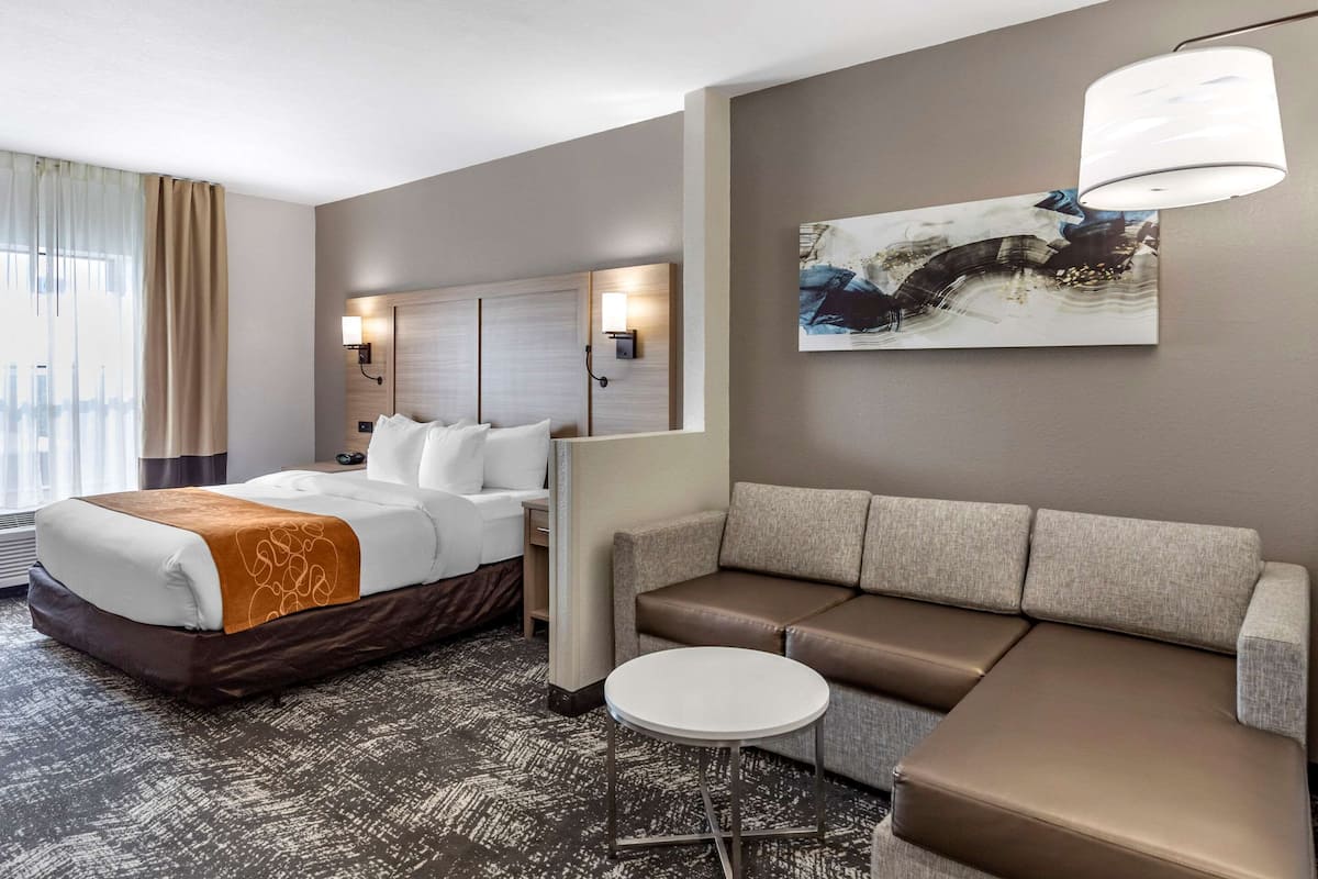 Suite, 1 King Bed with Sofa bed, Non Smoking | Desk, blackout drapes, iron/ironing board, free WiFi
