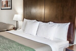 Room, 1 King Bed, Accessible, Non Smoking | Premium bedding, desk, blackout drapes, iron/ironing board