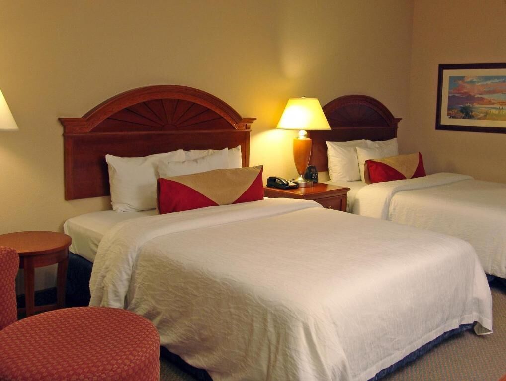 Down comforters, blackout drapes, iron/ironing board, cribs/infant beds