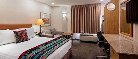 Suite, 1 Queen Bed, Non Smoking, Refrigerator & Microwave (with Single Sofabed) | In-room safe, laptop workspace, blackout drapes, iron/ironing board