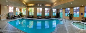 2 indoor pools, 2 outdoor pools, open 8 AM to 10 PM, cabanas (surcharge)