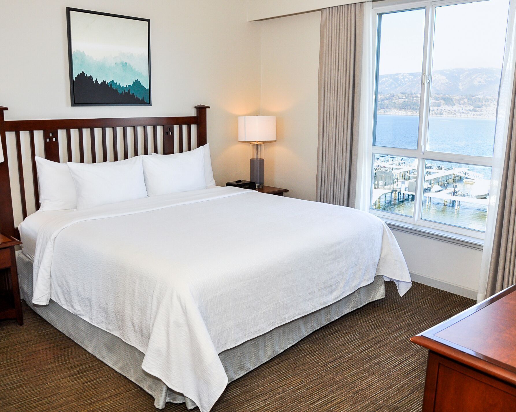 Premium bedding, pillowtop beds, in-room safe, desk