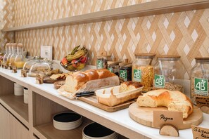 Daily buffet breakfast (EUR 14 per person)