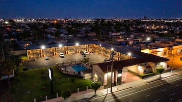 Front of property – evening/night