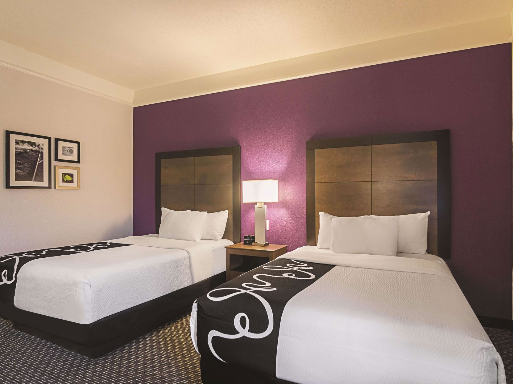 Premium bedding, desk, blackout drapes, iron/ironing board