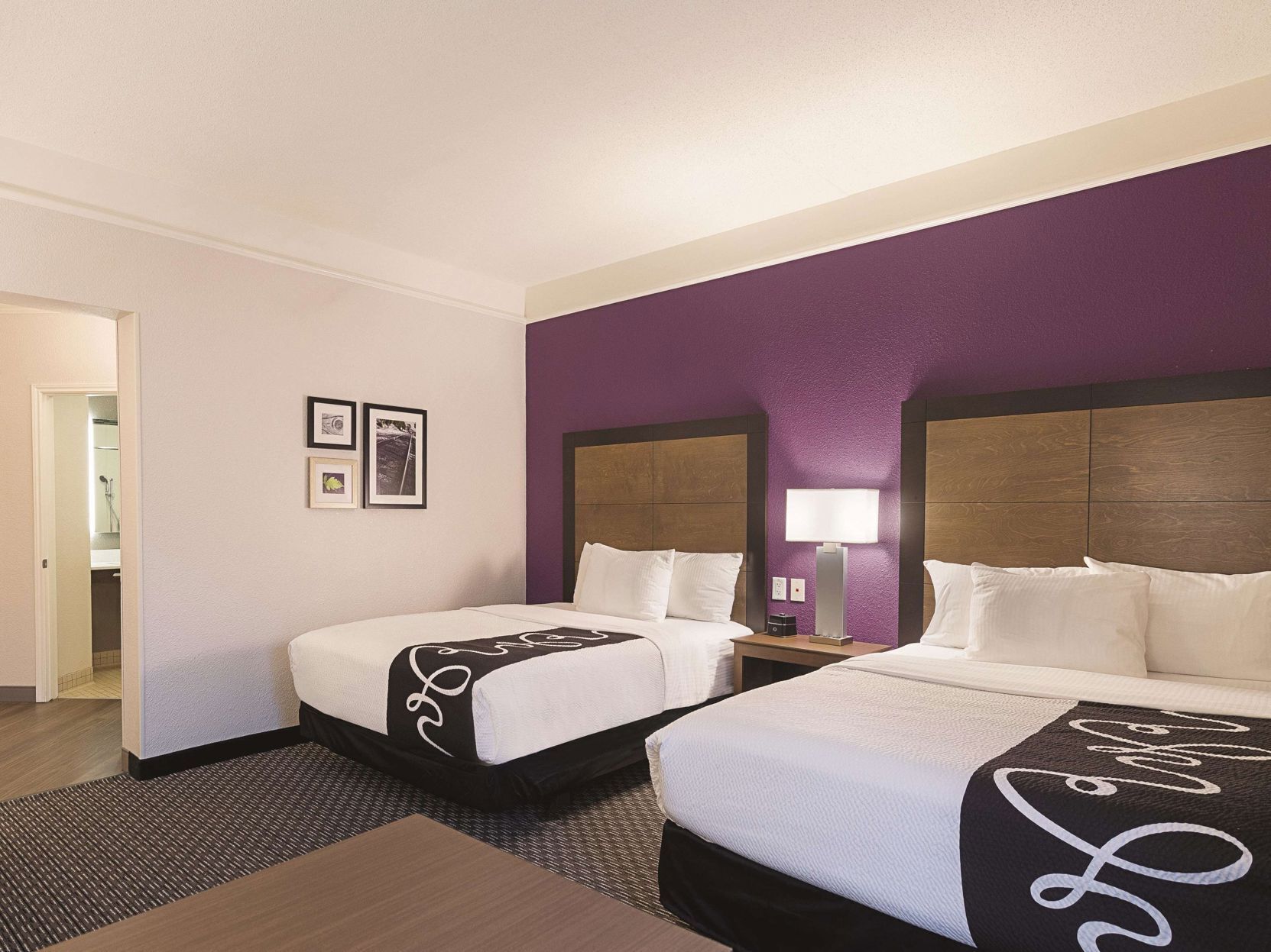 Premium bedding, desk, blackout drapes, iron/ironing board