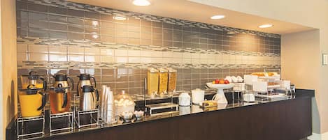 Free daily buffet breakfast